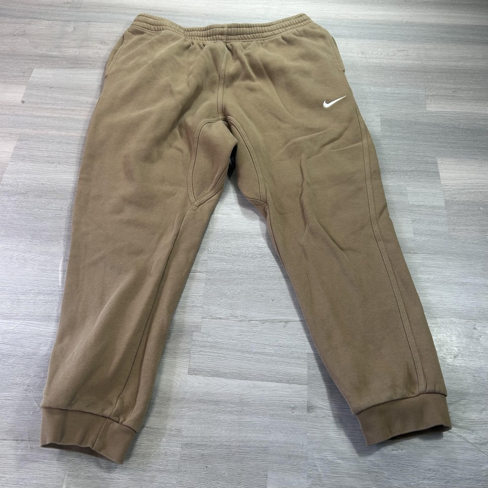 Nike Sweatpants Mens XL Brown Fleece Jogger Elastic Waist Pockets 826431-258